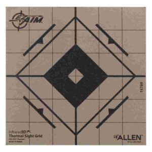 Allen EZ Aim Adhesive Thermal Sight Grid Paper Target 6"