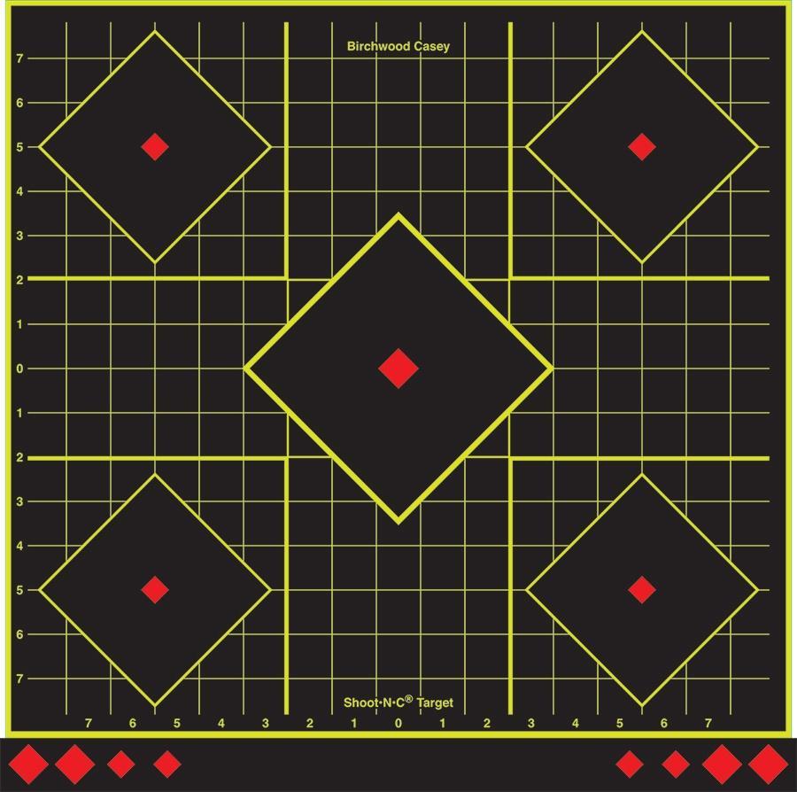 Birchwood Casey Shoot-N-C Sight-In Targets 17.75" 5/Pack