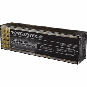Winchester Super-X Subsonic Rimfire Ammunition .22 LR 45 gr. LRN 1090 fps 100/ct